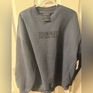 Official Taylor Swift Eras Tour Blue Crew Neck